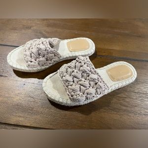 H & M Crochet Wedge Sandals